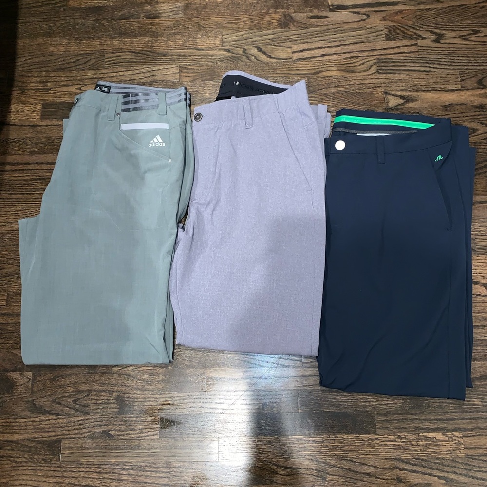 Under armour bonobos Maide adidas golf pants 34x30